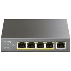 Switch Gigabit PoE 5 porte alta velocità alimentazione diretta reti professionali