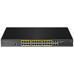 Switch Gigabit L2 PoE 24 porte Ethernet 4 porte SFP per reti professionali ad alte prestazioni