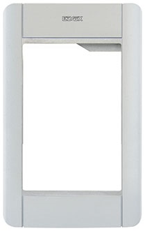 Supporto cornice 1 modulo Pixel grigio anodizzato dimensioni 99,5x161 mm