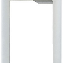 Supporto cornice 1 modulo Pixel grigio anodizzato dimensioni 99,5x161 mm