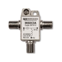 Inseritore DC 3A connettori F femmina impianti elettrici residenziali