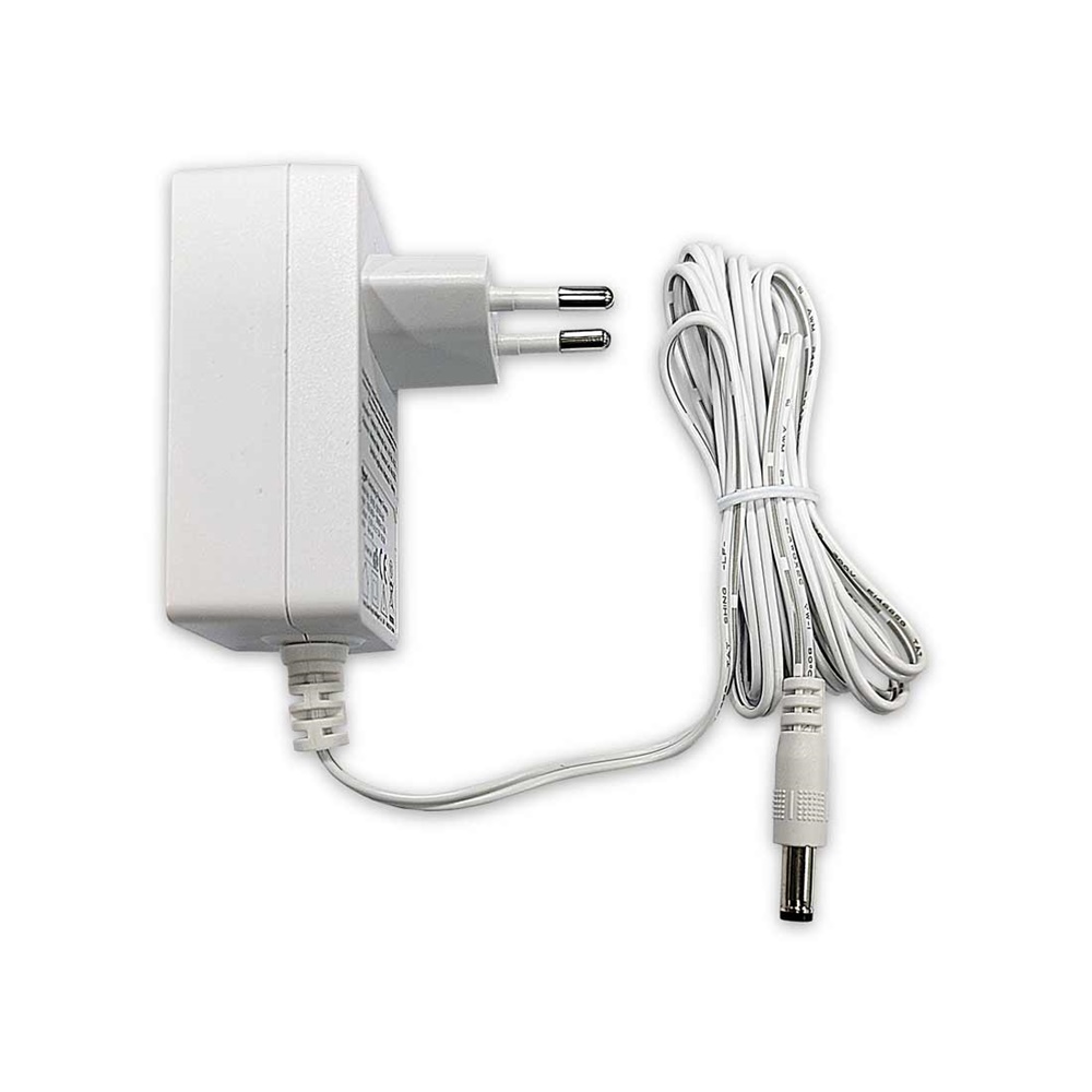 Alimentatore stabilizzato 12V 1,5A connettore M-JACK uso civile residenziale