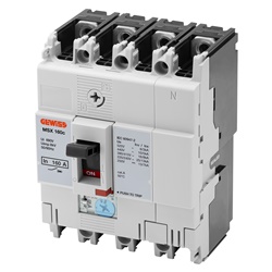 Interruttore scatolato MSX 160C 3P+N 125A 16kA magnetotermico distribuzione potenza