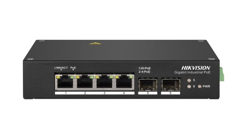 Switch PoE 4 porte Gigabit 2 SFP Hi-PoE rete ad alta velocità ufficio e azienda