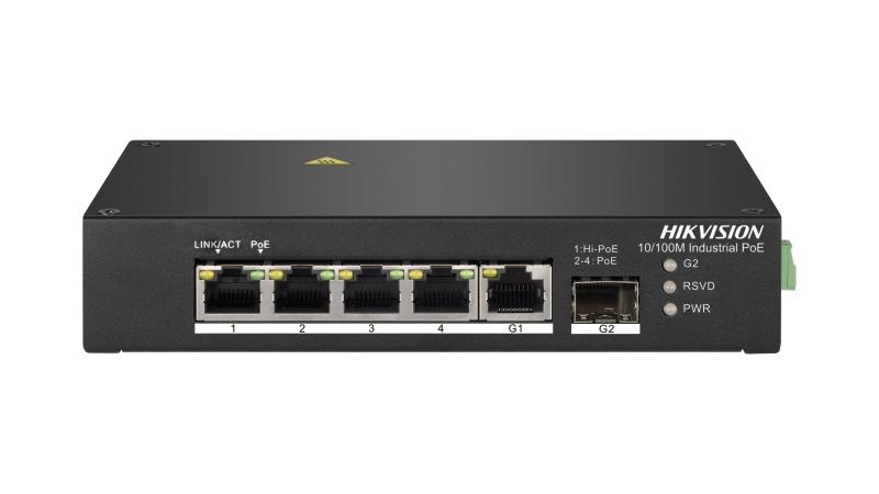 Switch Ethernet compatto 1 porta Gigabit 4 porte Fast Ethernet 100 Mbps per reti aziendali e domestiche