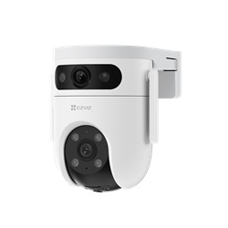 Telecamera sorveglianza doppia ottica 3MP 2K PoE per esterni residenziale commerciale