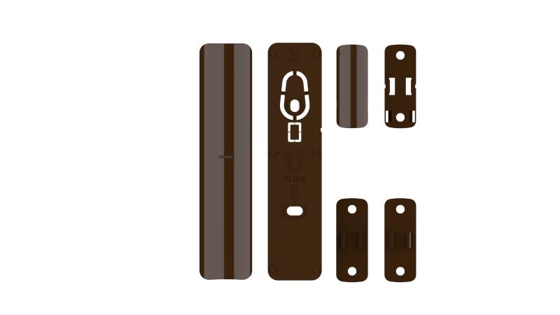 Alloggiamento marrone in plastica per contatto magnetico wireless, uso elettrico residenziale e commerciale