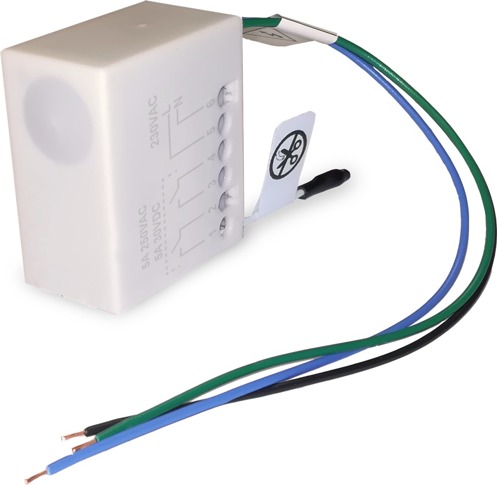 Attuatore radio I-TRADE bidirezionale 2 relè 5A 250Vac 2 km controllo impianti sicurezza