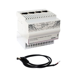 SWITCH GIGABIT GUIDA DIN 5PORTE 4PO