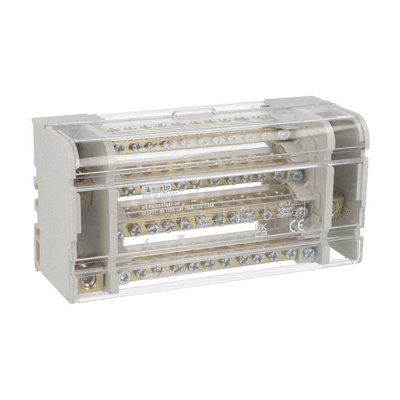 Ripartitore potenza 4 poli 160A 12 circuiti distribuzione elettrica efficiente