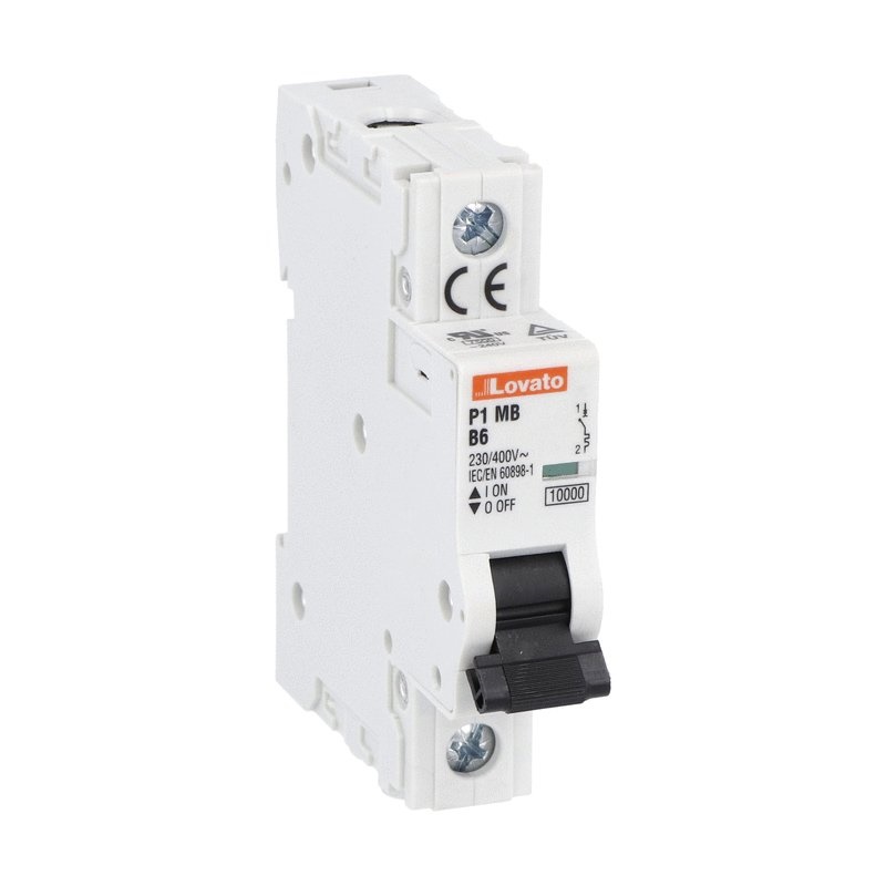 Interruttore magnetotermico 1 polo 1A 10kA caratteristica B per protezione impianti elettrici