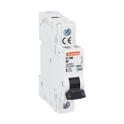 Interruttore magnetotermico 1 polo 1A 10kA caratteristica B per protezione impianti elettrici
