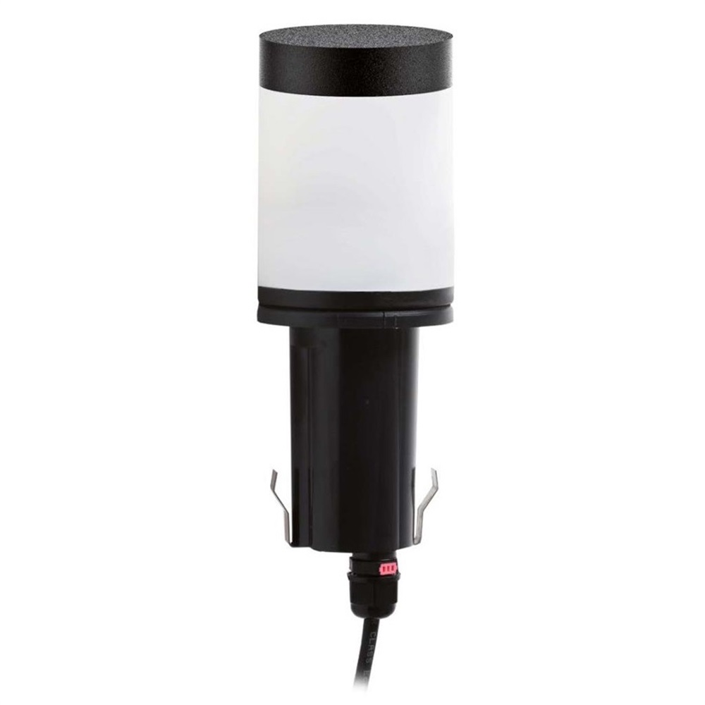 Lampada LED rotonda EASY LUX ROUND TP E27 nero alta efficienza per interni ed esterni