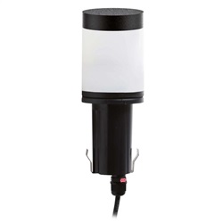 Lampada LED rotonda EASY LUX ROUND TP E27 nero alta efficienza per interni ed esterni