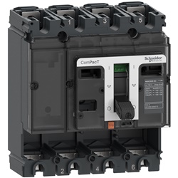 Base interruttore ComPacT NSX160F DC 36kA 750V 4 poli 160A senza sganciatore uso industriale