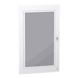 Porta trasparente PrismaSet XS ricambio per centralino 5x24 moduli acciaio bianco IP40 IK09