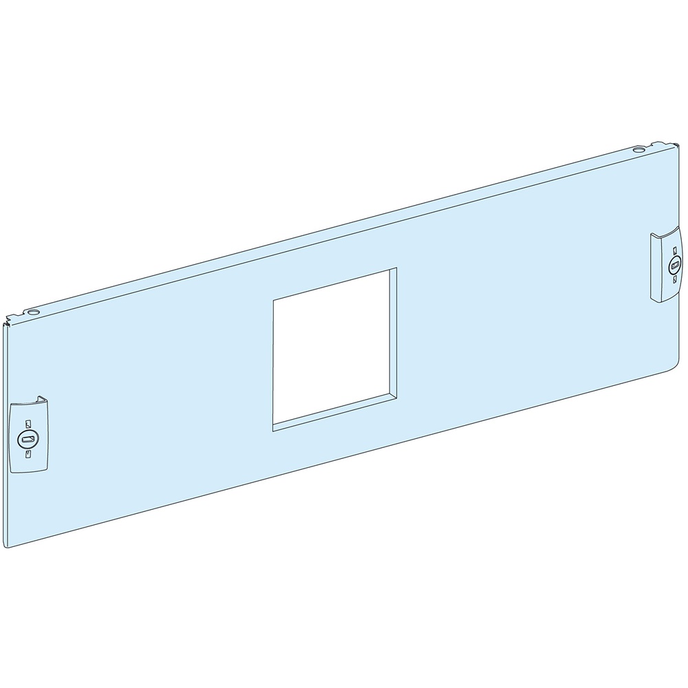 Piastra frontale acciaio 96x96 mm L600 mm 3 moduli per armadi PrismaSeT e vani elettrici