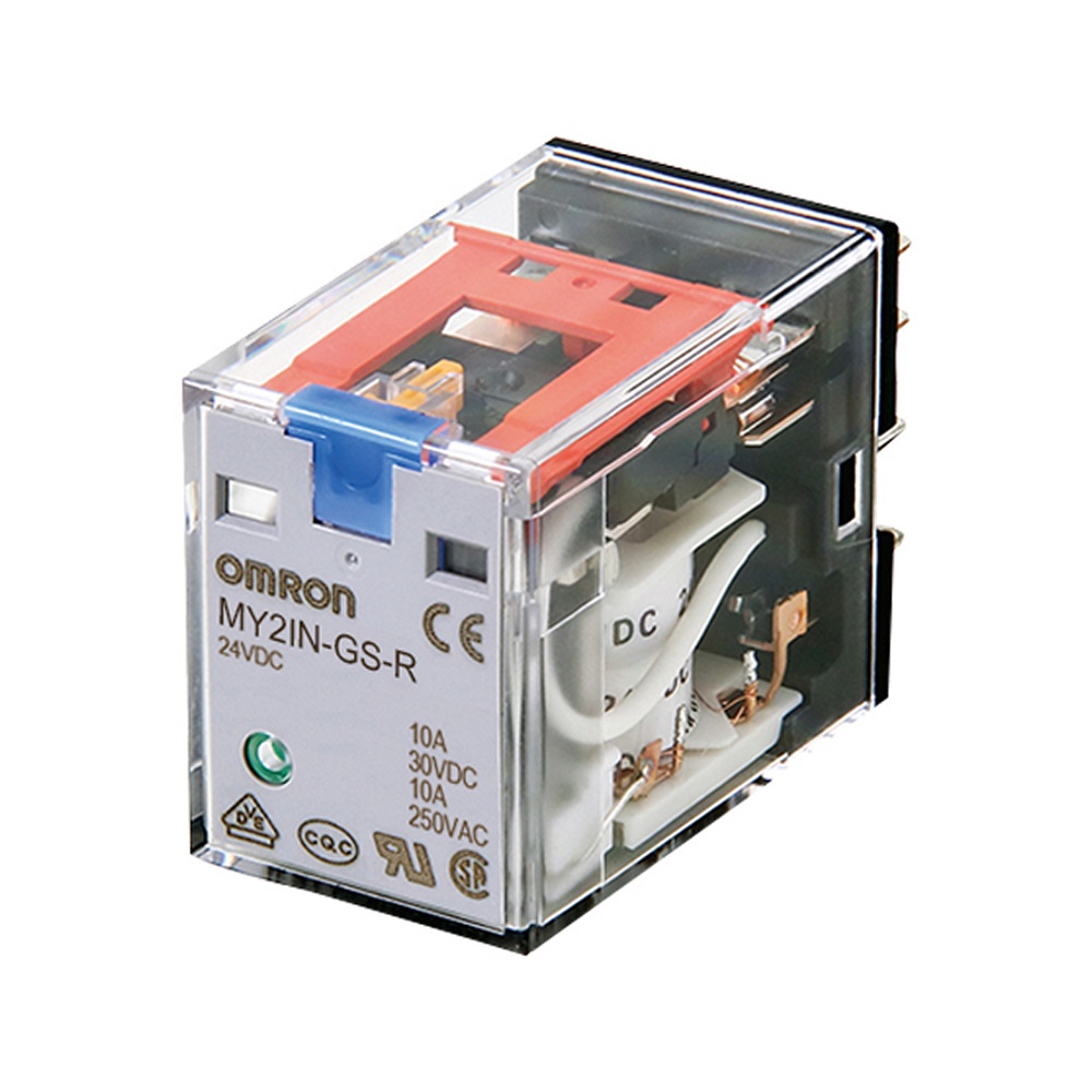 REL . PLUG-IN. 8 PIN. DPDT. 5 A. IN