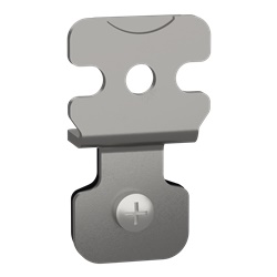 Staffe fissaggio parete acciaio inox AISI 304L set 4 pezzi per armadi elettrici PanelSeT