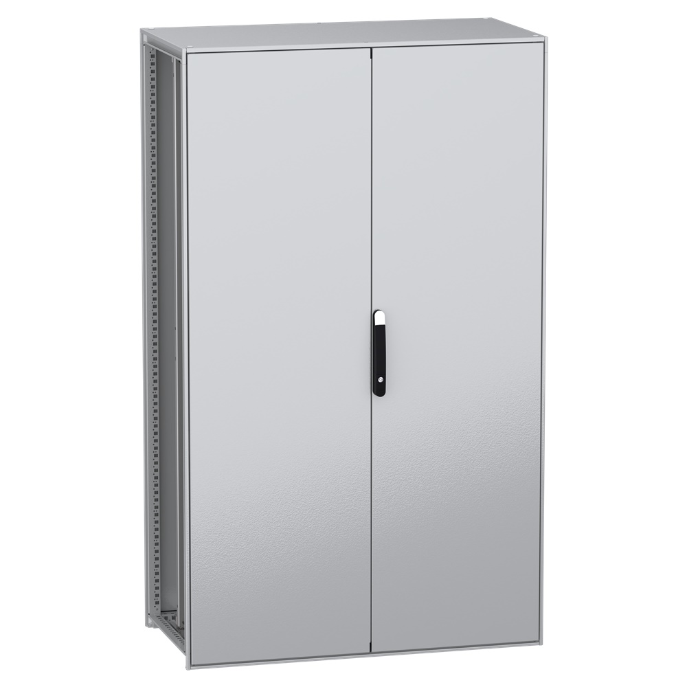Armadio modulare a pavimento acciaio decarbonizzato 2000x1200x600 mm 2 porte IP55 IK10 multiuso PanelSeT SFN