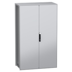 Armadio modulare a pavimento acciaio decarbonizzato 2000x1200x600 mm 2 porte IP55 IK10 multiuso PanelSeT SFN