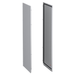 Pannelli laterali acciaio grigio RAL 7035 per armadio elettrico modulare 1200x600 mm set 2 pezzi