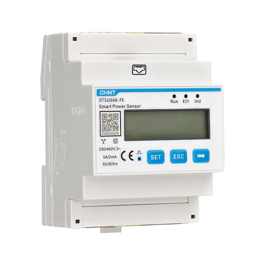 Sensore SMART POWER DTSU666-FE monitoraggio consumi elettrici industriale/residenziale