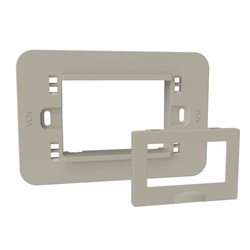 Kit montaggio cronotermostato Iride e termostato Aros placca Vimar Linea Canapa