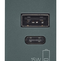 ALIMENTATORE USB A+C 5V 3A 15W 1M G