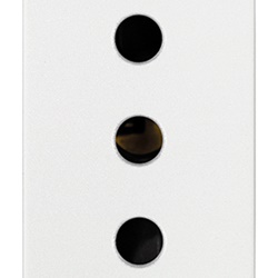 Presa 2P+T 10A tipo P11 antibatterico bianco per uso domestico e commerciale