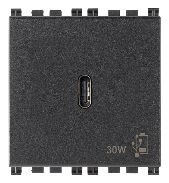 Alimentatore USB C 30W Power Delivery per notebook tablet smartphone grigio