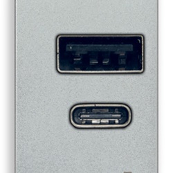 Alimentatore USB A+C 15W 5V 1M doppia uscita carica tablet smartphone Next