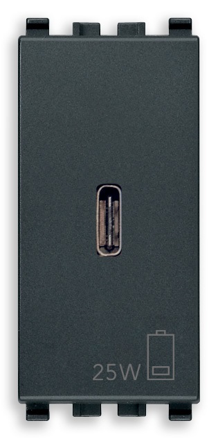 ALIMENTATORE USB C PD 25W GRIGIO