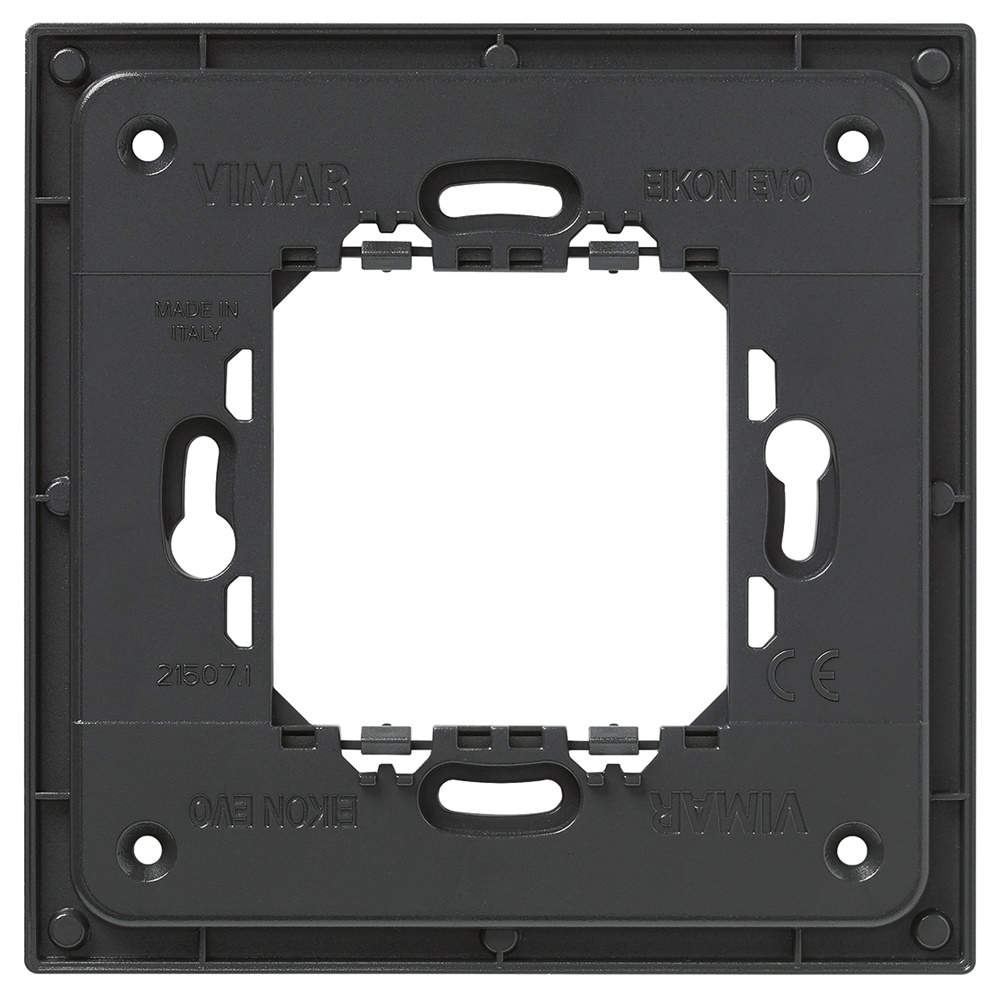 Supporto radio placca 2 moduli grigio per comando wireless EnOcean Bluetooth ZigBee parete