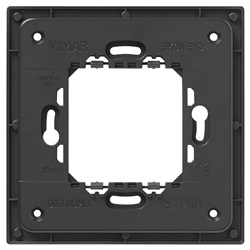 Supporto radio placca 2 moduli grigio per comando wireless EnOcean Bluetooth ZigBee parete