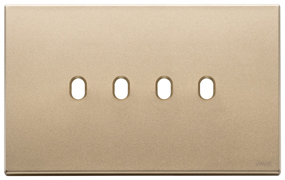 PLACCA 4MX4 VINTAGE ORO SATINATO