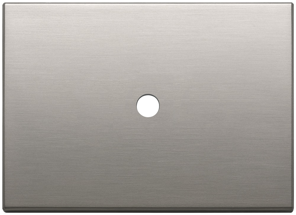 PLACCA 3MX1 TONDO NICHEL SPAZZOLATO