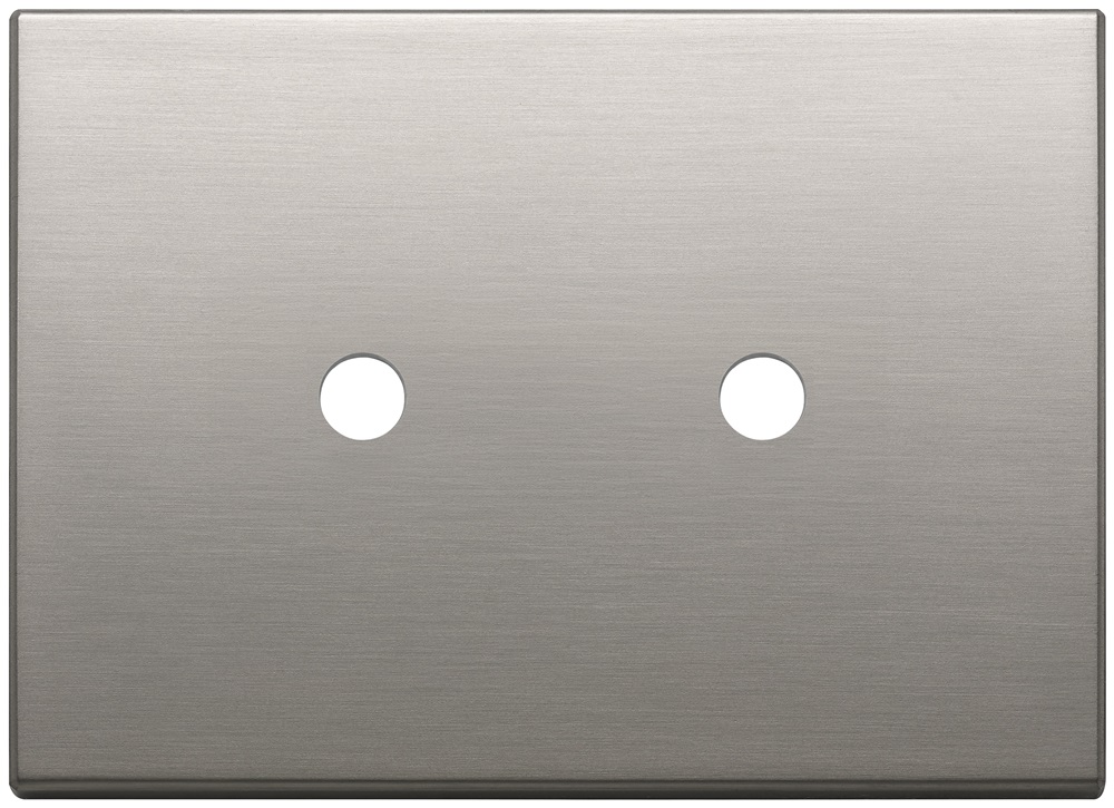 PLACCA 3MX2 TONDO NICHEL SPAZZOLATO