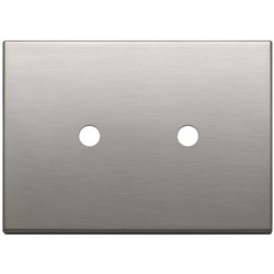 PLACCA 3MX2 TONDO NICHEL SPAZZOLATO