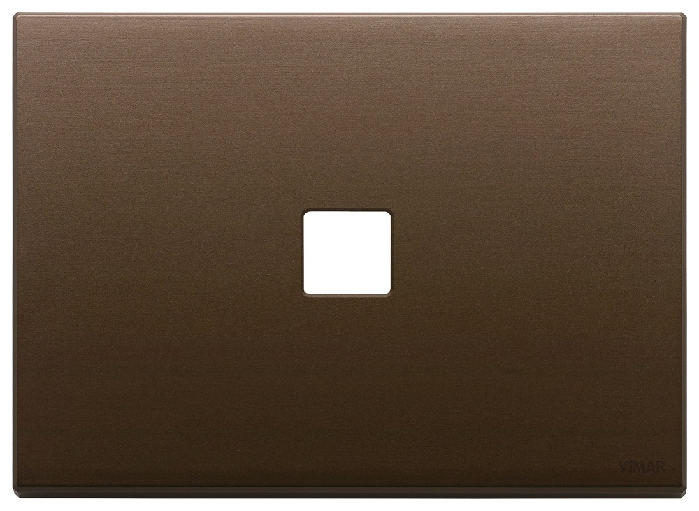 PLACCA 3MX1 FLAT BRONZO SCURO SPAZZ