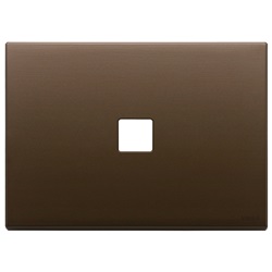 PLACCA 3MX1 FLAT BRONZO SCURO SPAZZ