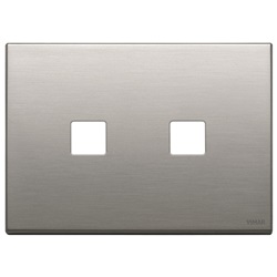 PLACCA 3MX2 FLAT NICHEL SPAZZOLATO