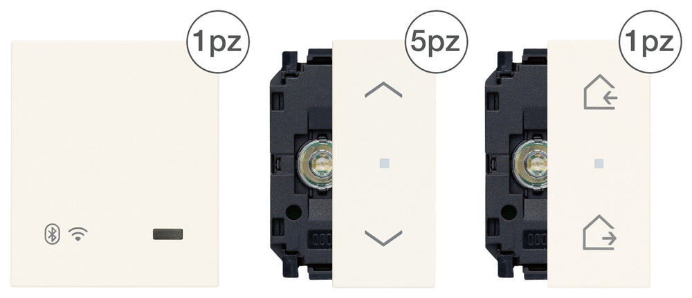 Kit 5 tapparelle connesse automazione elettrica residenziale e commerciale IP elevata