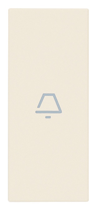 Tasto 1 modulo assiale simbolo campanello illuminabile canapa per comandi elettrici