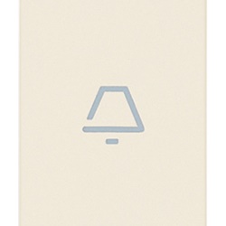 Tasto 1 modulo assiale simbolo campanello illuminabile canapa per comandi elettrici