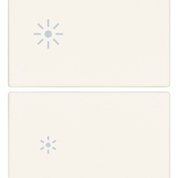 Due mezzi tasti dimmer 2 moduli bianco per interruttore luce regolabile