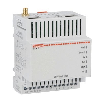 Gateway Data Logger doppia porta Ethernet 4G per monitoraggio reti elettriche industriali