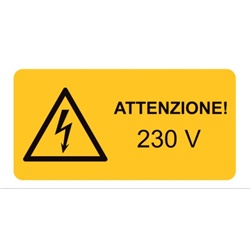 Etichetta avvertimento WST-LAY 318x37mm per macchinari e impianti