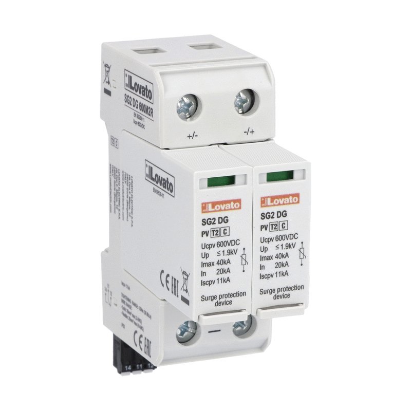 SCARICATORE DI SOVRAT.TIPO 2 600VDC