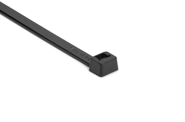 Fascetta in polipropilene nero 390x7,6 mm resistente chimica e calore per cavi tubi guaine